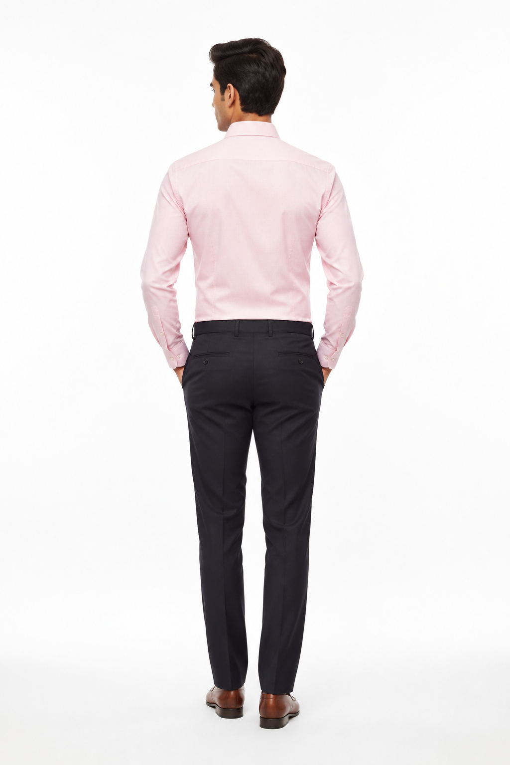Pink Men's Shirt - Back View