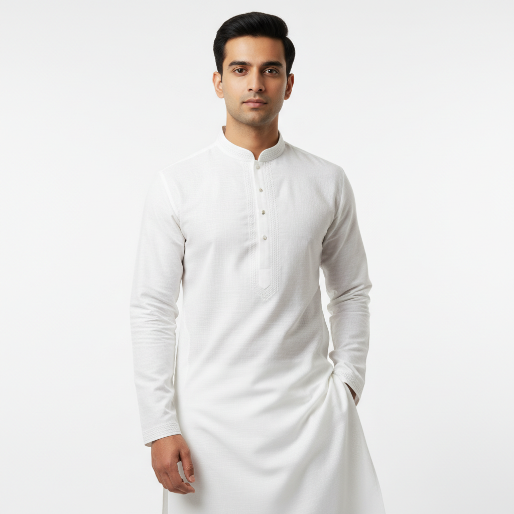 White Men's Kurta