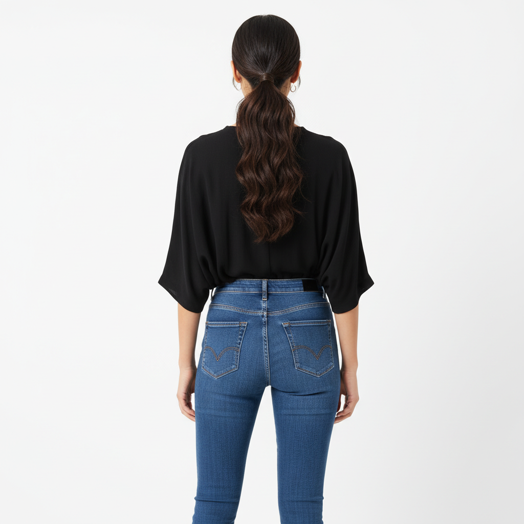 Black Women's Top - Back
