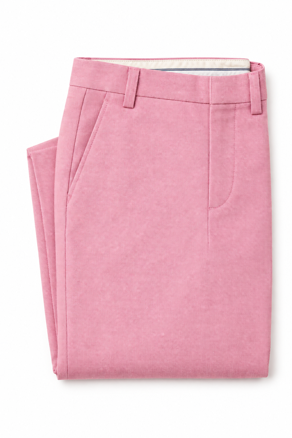 Pink Men's Trouser - Flat Lay Detail