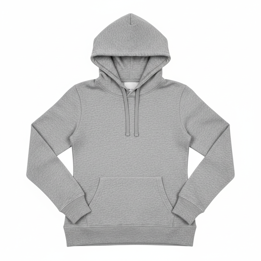 Women's Hoodie Grey - Studio Shot