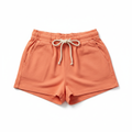 Women's Casual Cotton Shorts Coral - Studio Shot