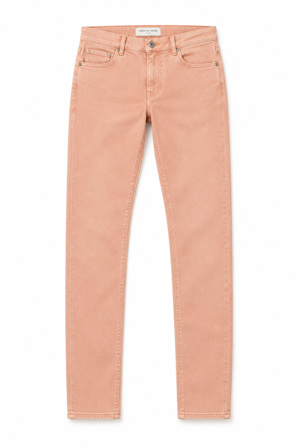 Peach Men's Jeans - Flat Lay