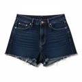 Women's Denim Shorts Navy - Studio Shot