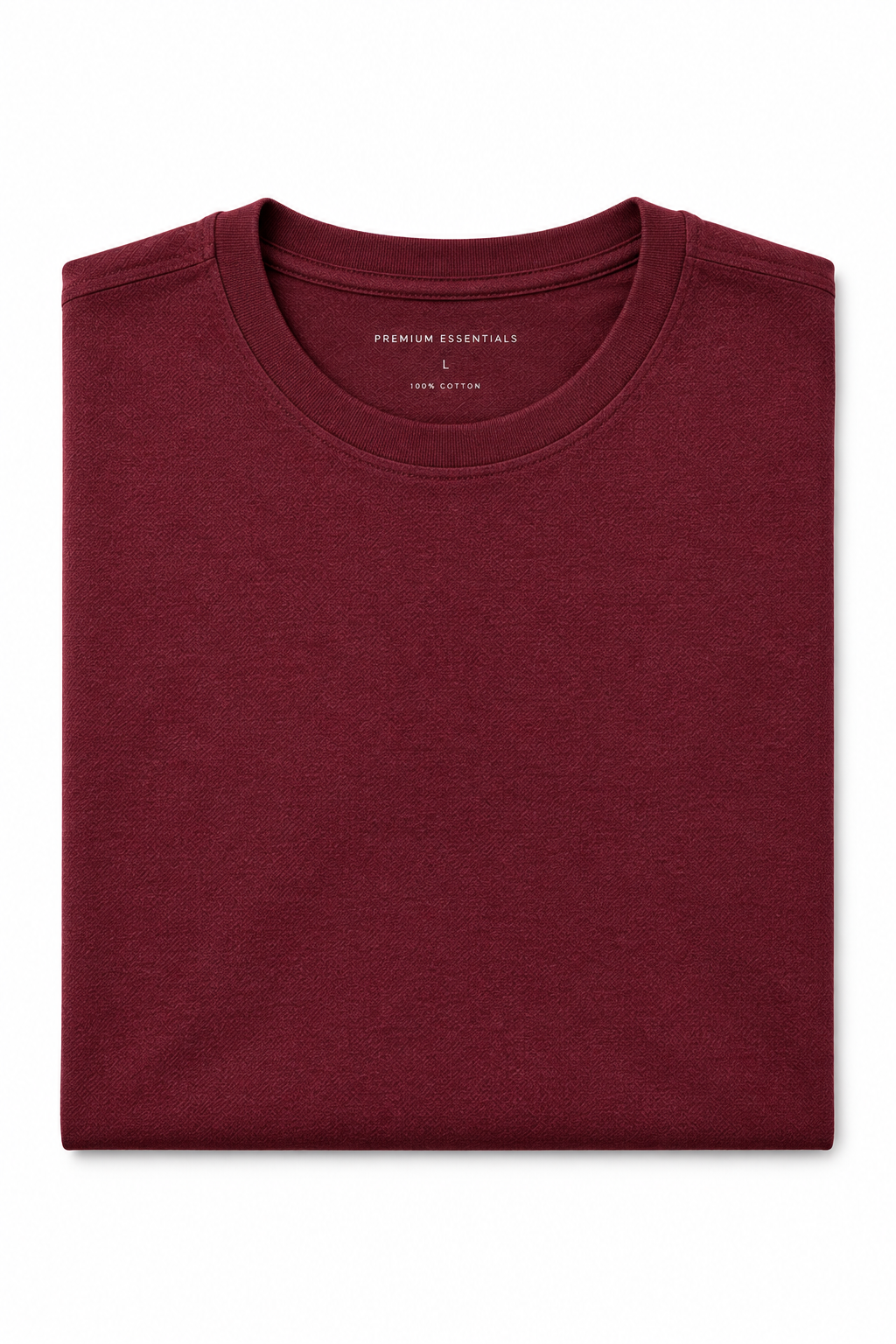 Maroon Men's T-Shirt - Flat Lay