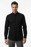 Black full sleeve shirt - professional studio front