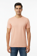 Peach men's T-shirt - front white background
