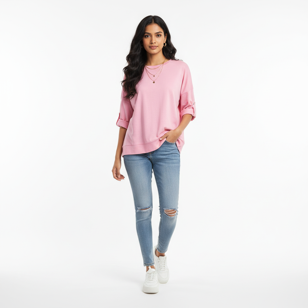 Pink Women's Top - Front