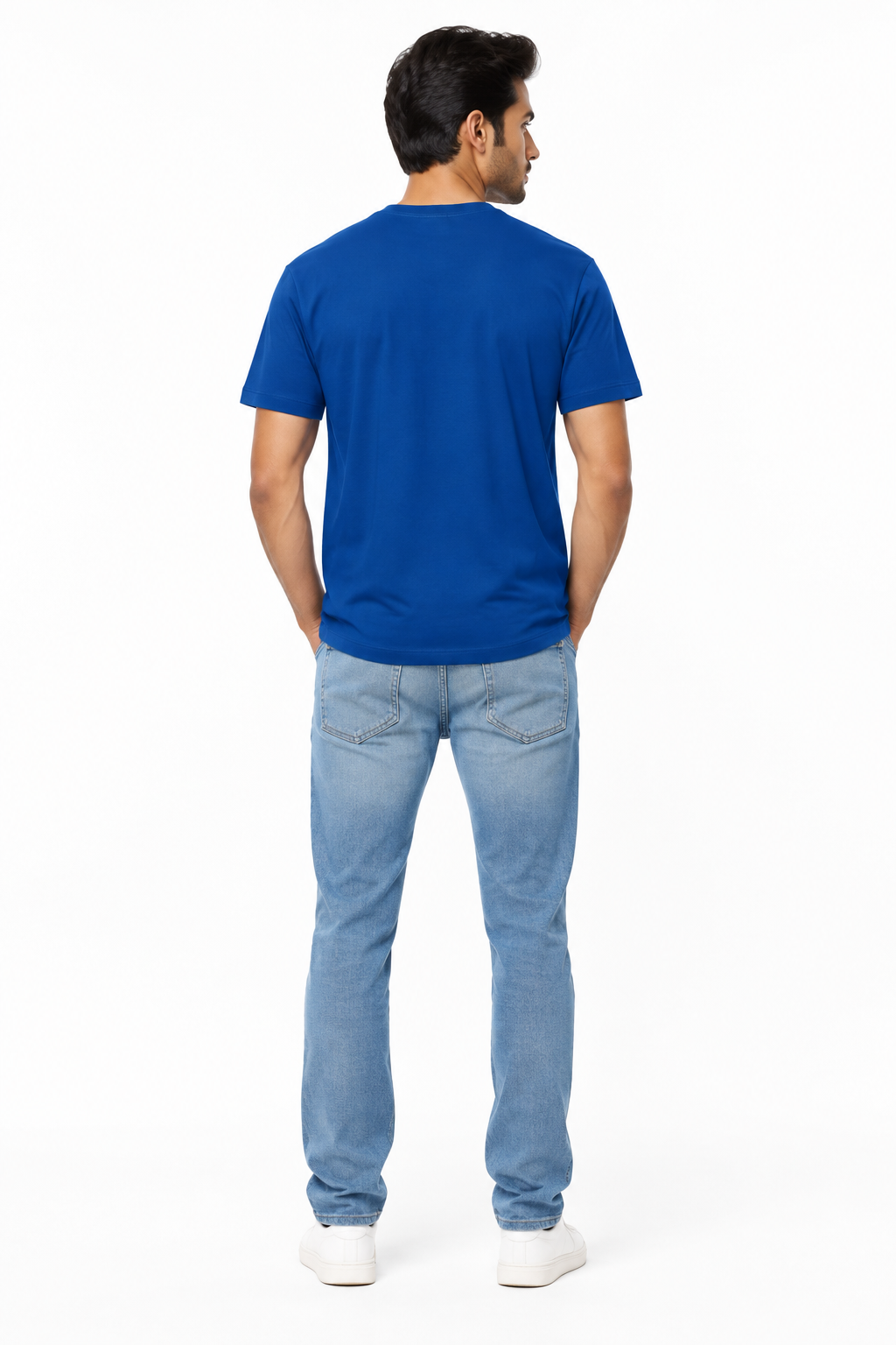 Royal Blue Men's T-Shirt - Back View