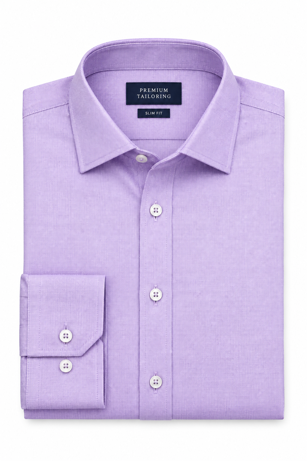 Lavender Men's Shirt - Flat Lay