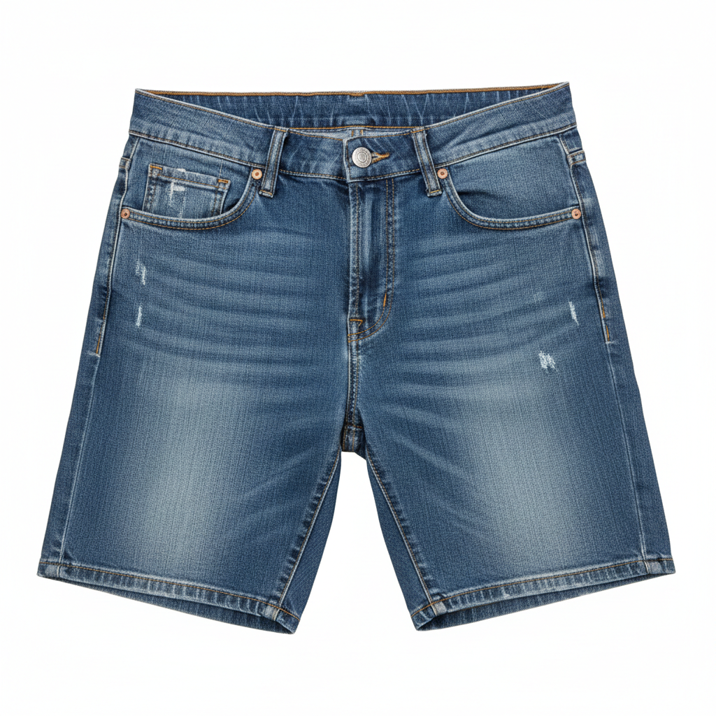 Men's Denim Shorts - Studio Shot