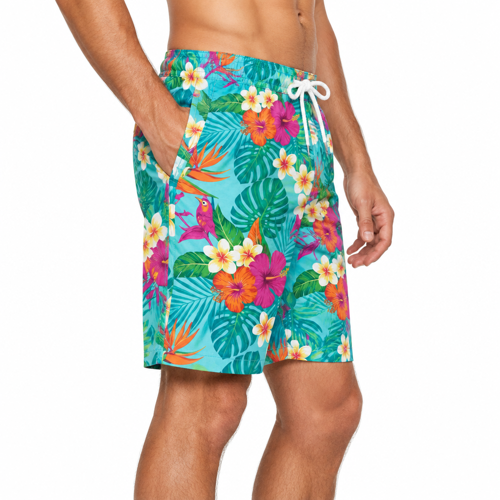 Men's Printed Shorts - Side view