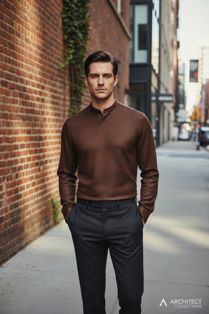 New Model Brown Shirt Urban