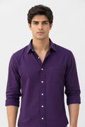 Purple Shirt Studio Shot