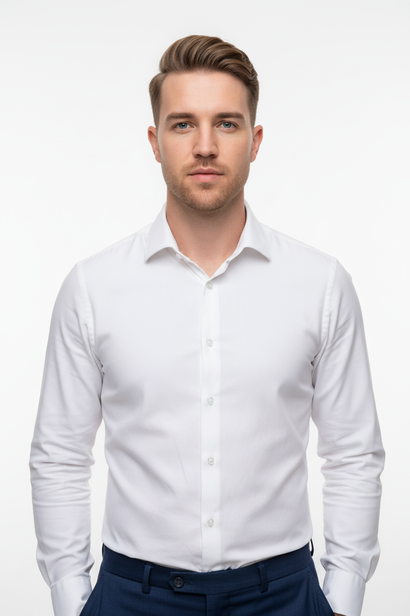 White Shirt Studio Shot